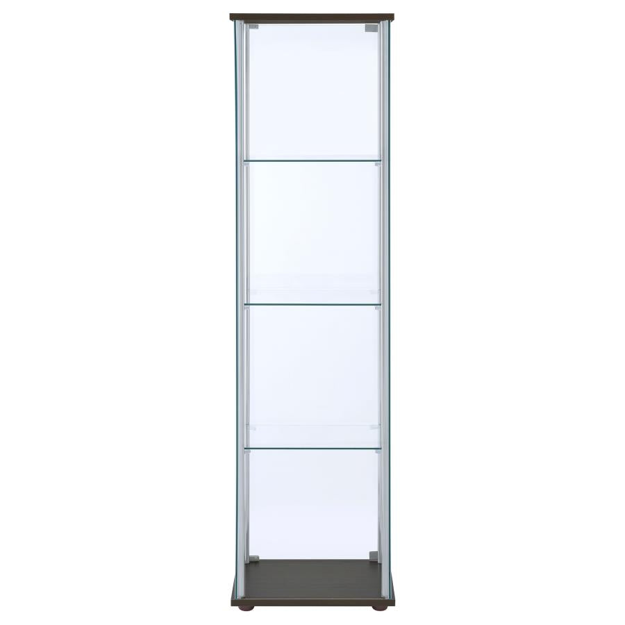 Bellatrix - 4-Shelf Clear Glass Curio Cabinet