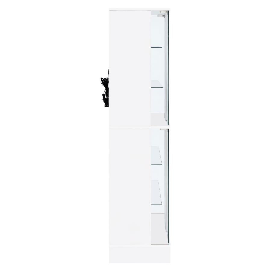 Cabra - 4-door LED Curio Display Cabinet