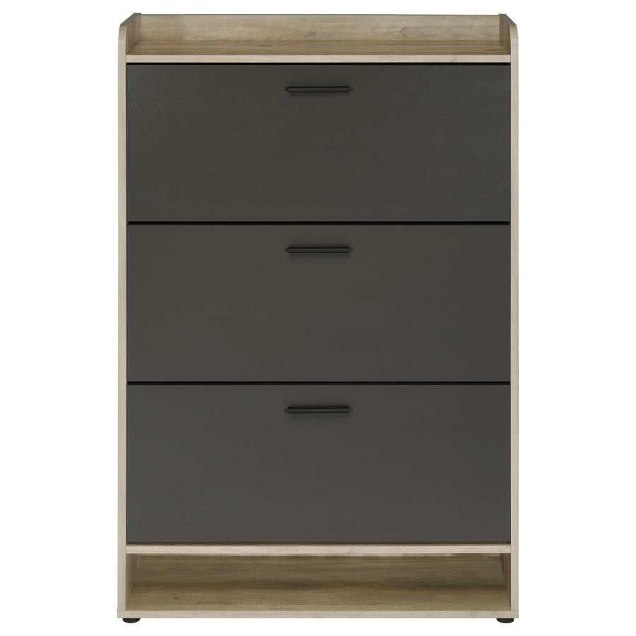 Denia - 3-Tier Engineered Wood Shoe Cabinet