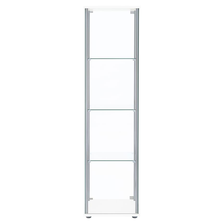 Bellatrix - 4-Shelf Clear Glass Curio Cabinet
