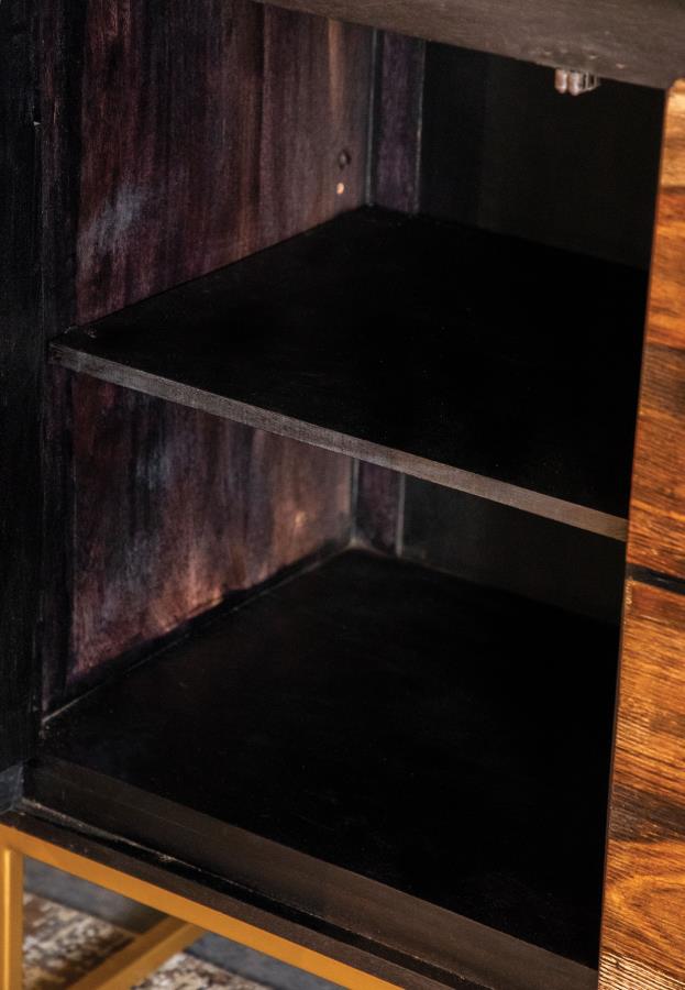 Zara - 2-Door Wood Accent Storage Cabinet