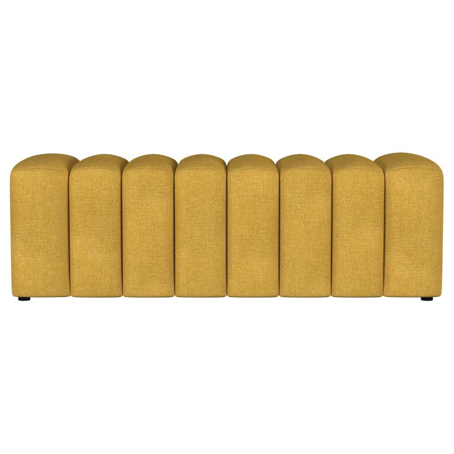 Summer - Fabric Upholstered Tufted Accent Bench by Coaster Fine Furniture | Bel Furniture