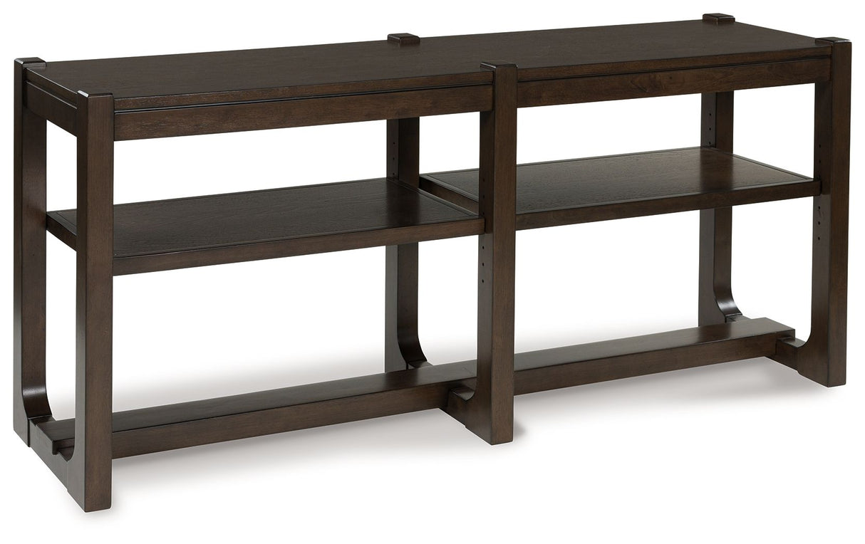 Breckington - Dark Brown - Sofa Table by Signature Design by Ashley® | Bel Furniture