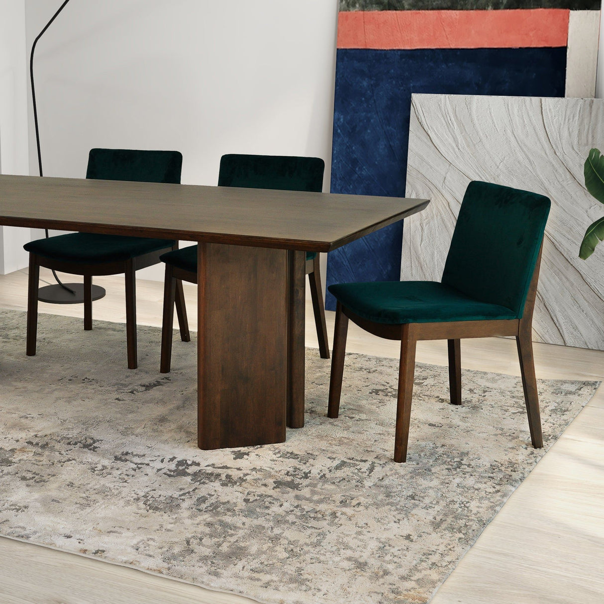 Alden - Dining Table - Walnut by Ashcroft Furniture | Bel Furniture