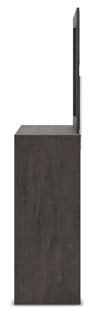 Fraluna - Charcoal - Dresser And Mirror by Signature Design by Ashley® | Bel Furniture