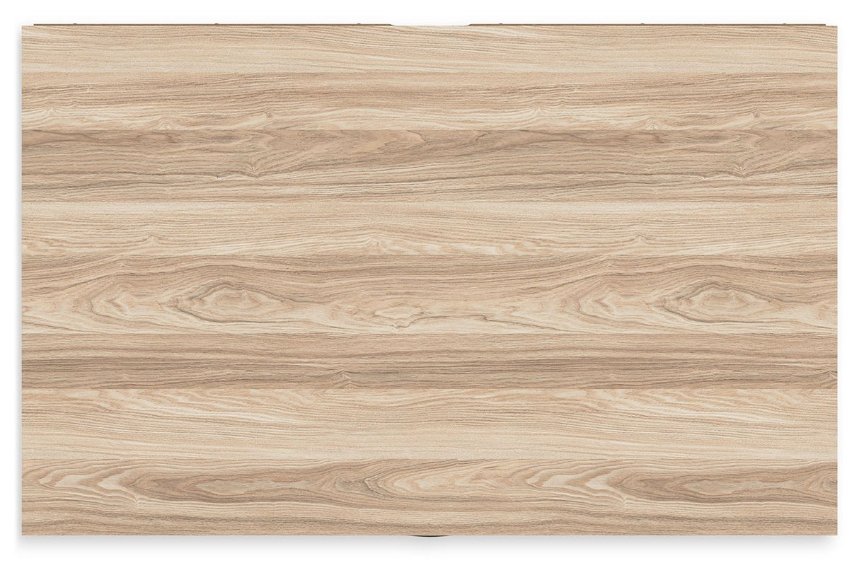 Battelle - Tan - Five Drawer Chest by Signature Design by Ashley® | Bel Furniture