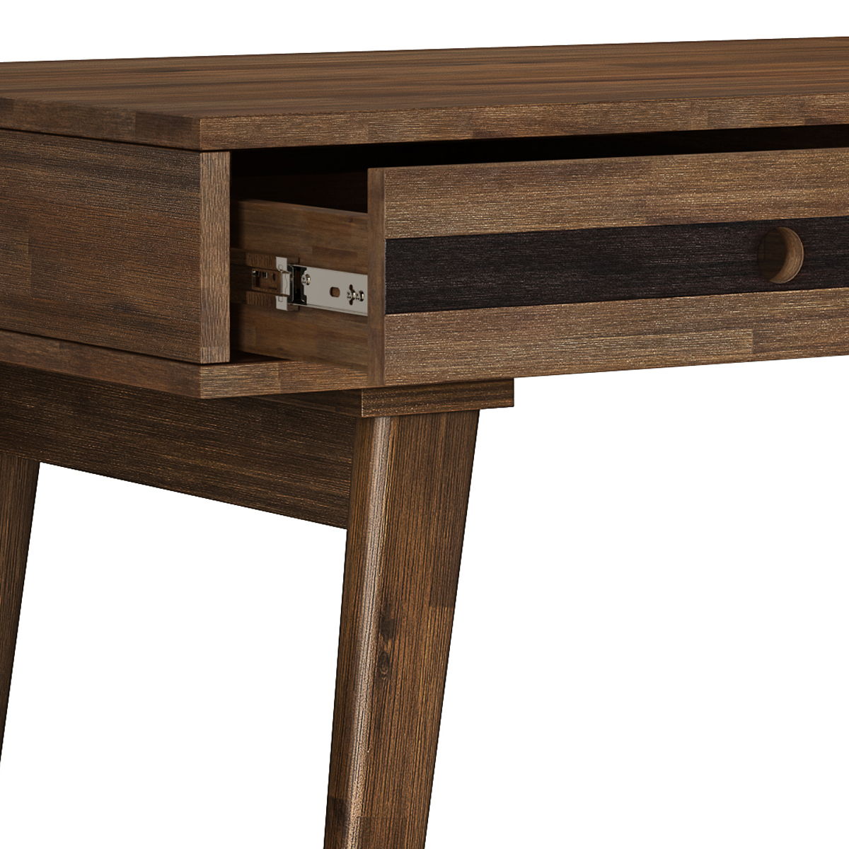 Clarkson - Desk - Rustic Natural Aged Brown by Simpli-Home | Bel Furniture