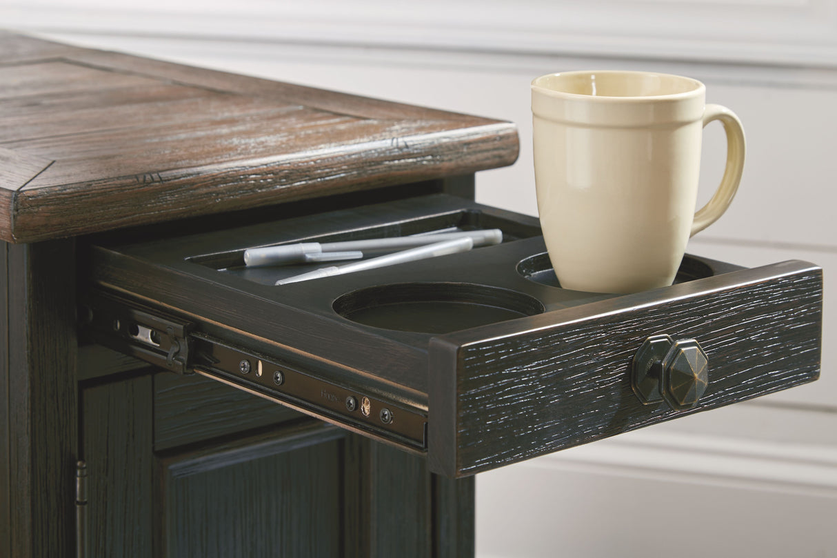 Tyler Creek - Grayish Brown / Black - Chair Side End Table by Signature Design by Ashley® | Bel Furniture