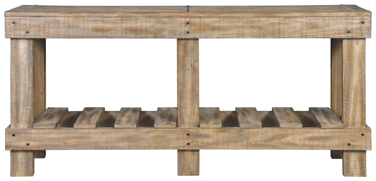 Susandeer - Brown - Console Sofa Table by Signature Design by Ashley® | Bel Furniture