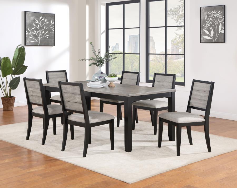 Elodie - Rectangular Extension Leaf Dining Table - Black by Coaster Fine Furniture | Bel Furniture