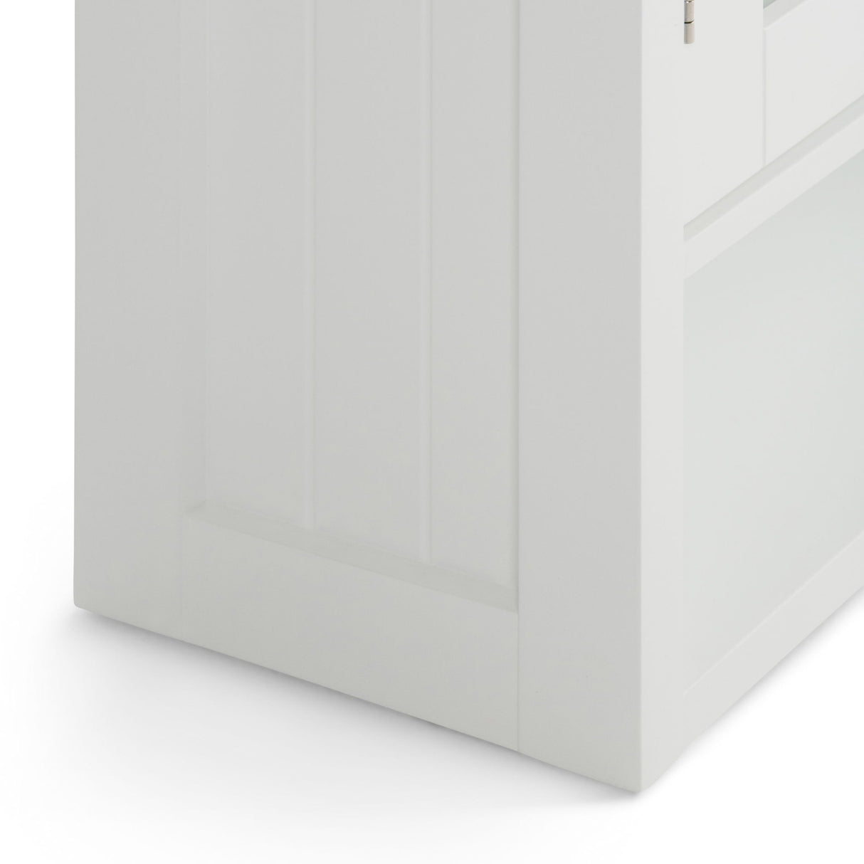 Acadian - Double Door Wall Cabinet - Pure White by Simpli-Home | Bel Furniture