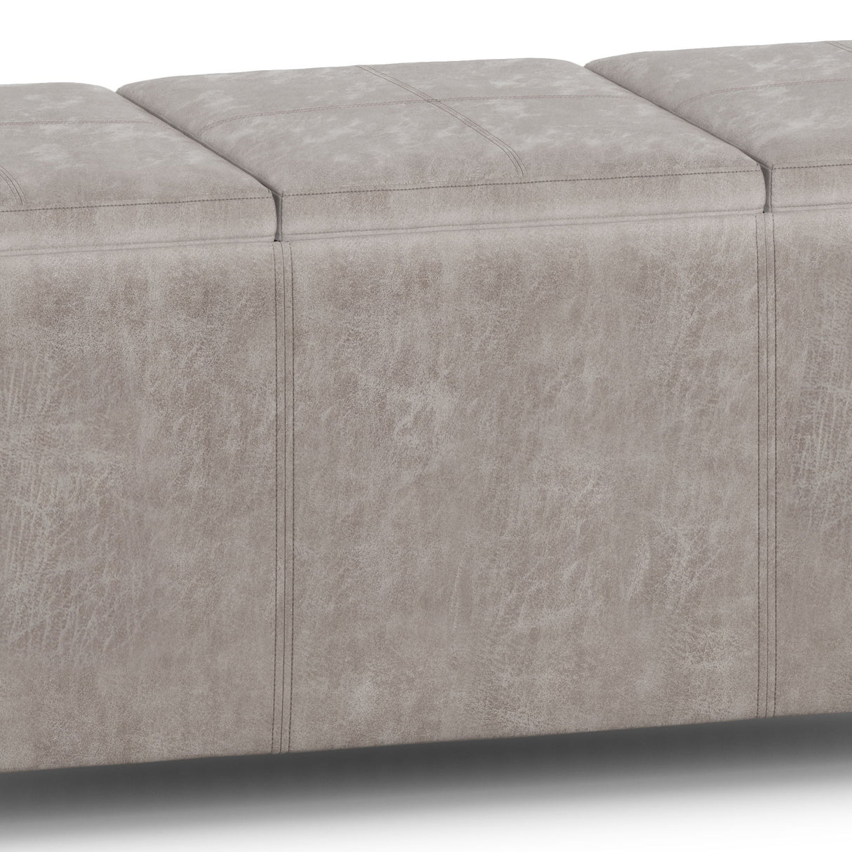 Avalon - Upholstered Storage Ottoman by Simpli-Home | Bel Furniture