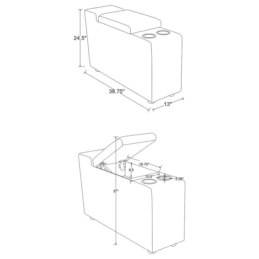 Collins - 5-Piece Power Reclining Home Theater Seating by Coaster Fine Furniture | Bel Furniture
