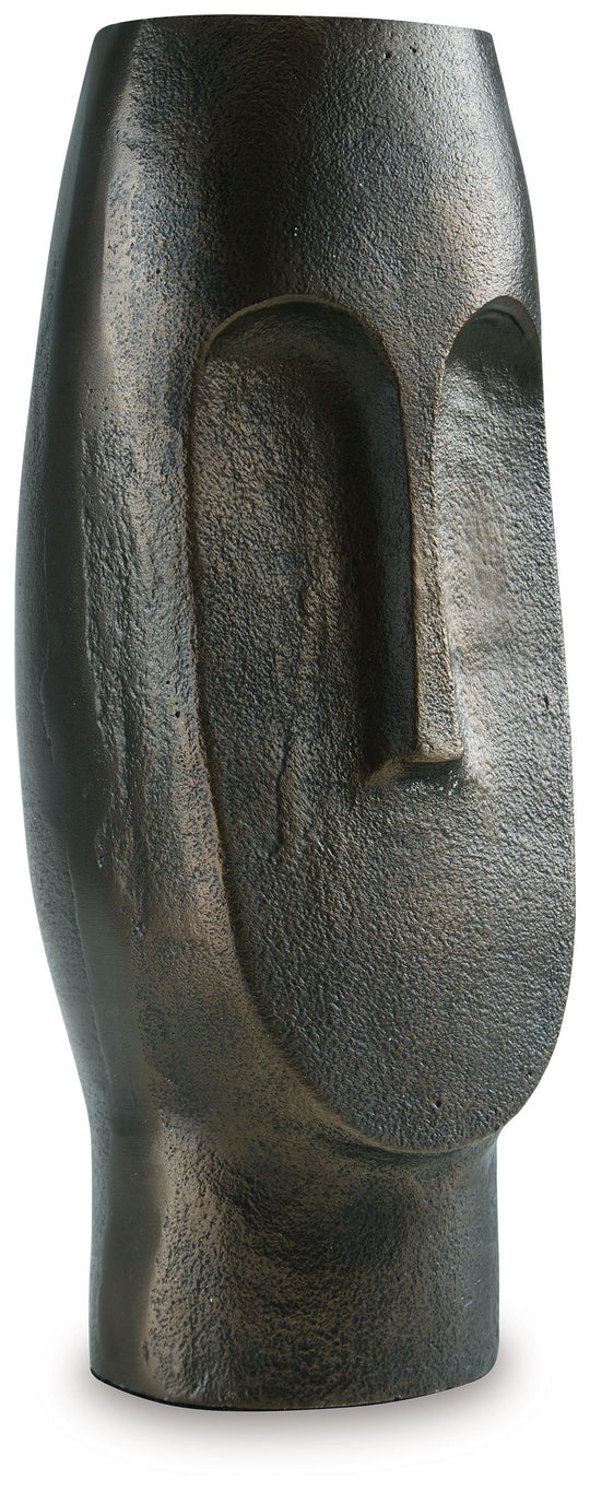 Elanman - Vase Bronze 6''W x 5''D x 13''H by Signature Design by Ashley® | Bel Furniture