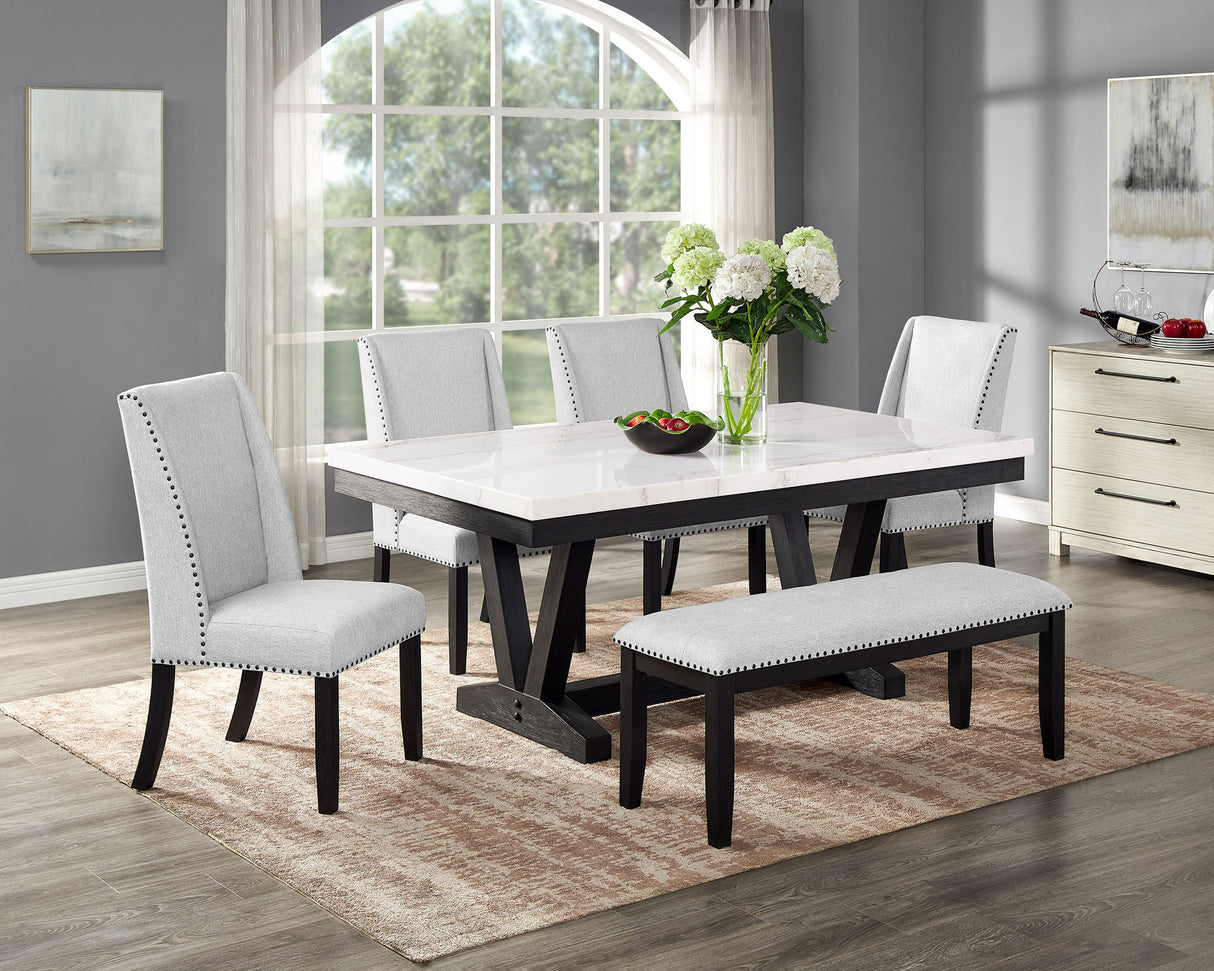Varley - Dining Room Set With Wing Chairs by Crown Mark | Bel Furniture