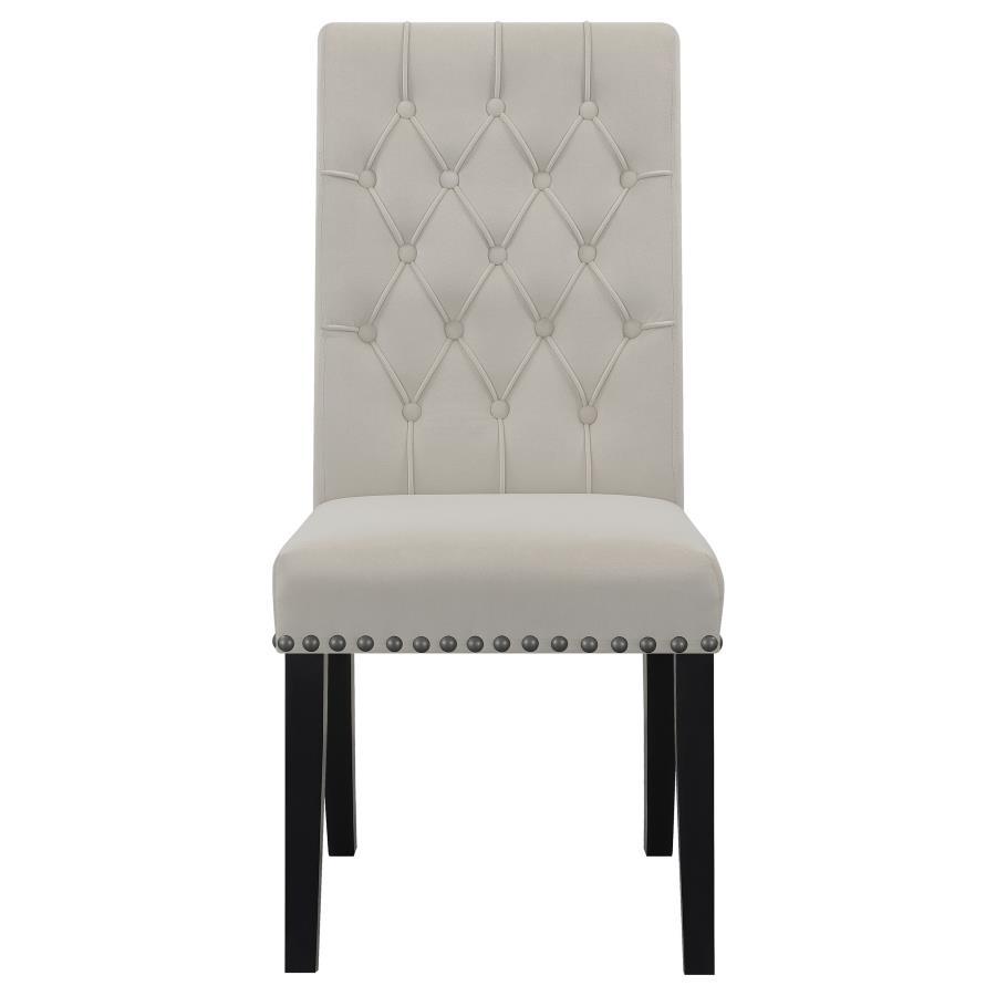 Alana - Upholstered Dining Side Chair (Set of 2) by CoasterElevations | Bel Furniture