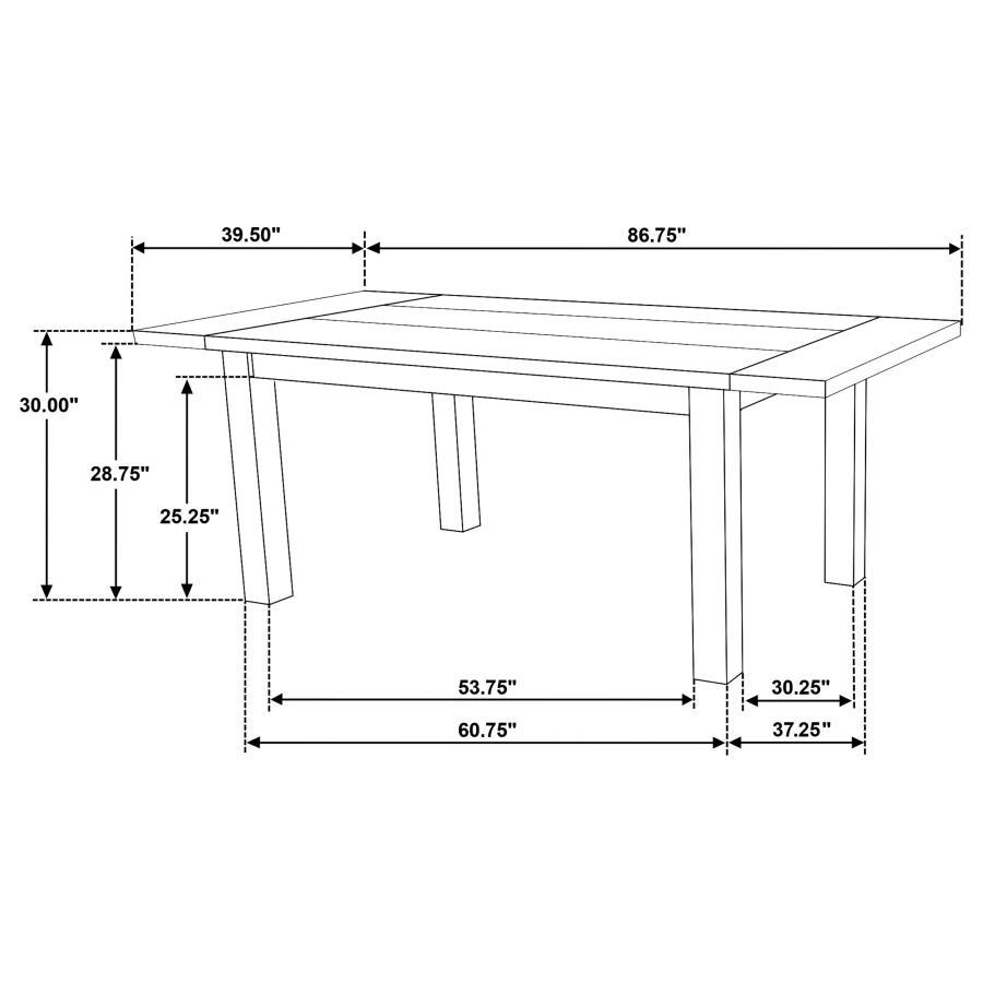 Cardova - 87" Solid Wood Extension Dining Table - Vineyard Oak