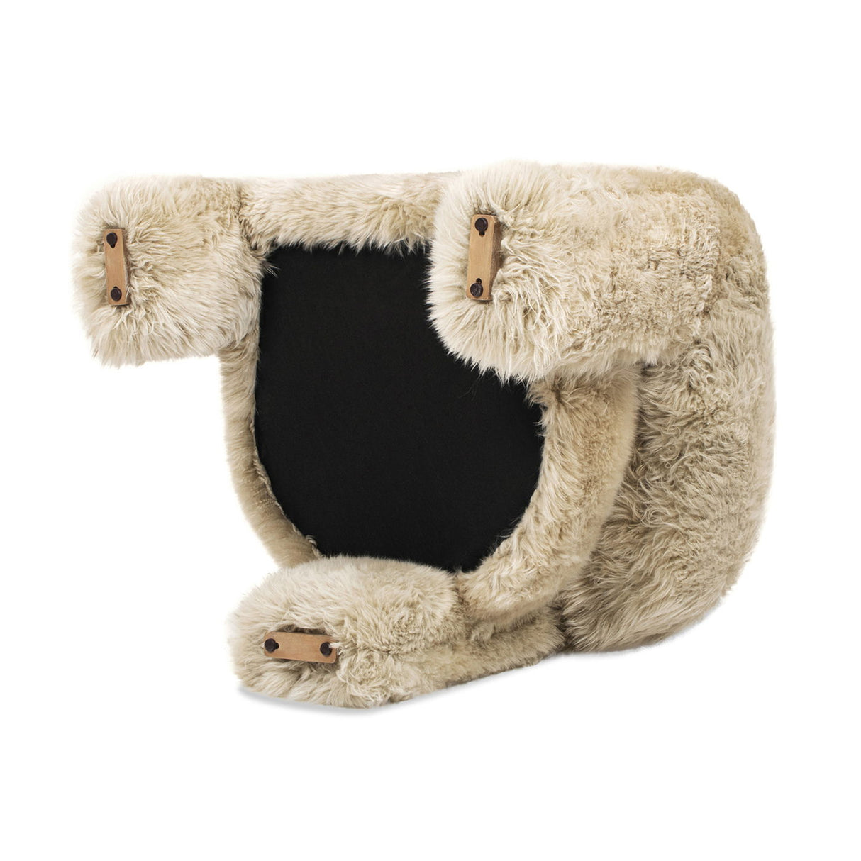 Avalon - Genuine Sheepskin Fur Split Barrel Back Accent Chair - Natural Blonde by Jennifer Taylor Home | Bel Furniture