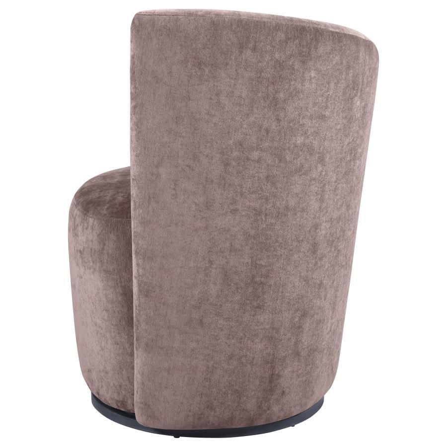 Nueva - Upholstered Swivel Chair Curved Backrest by Coaster Fine Furniture | Bel Furniture