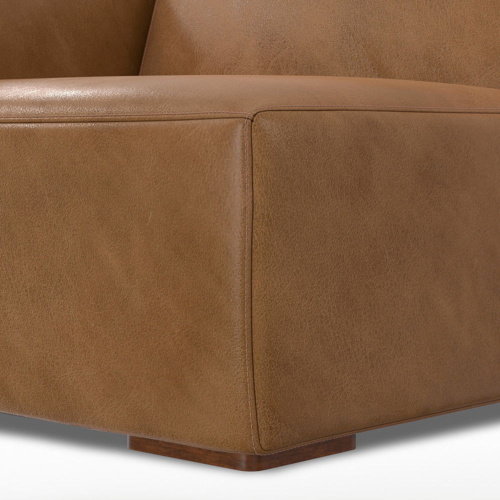 Rex - Left Arm Sofa Module - Brown by Simpli-Home | Bel Furniture