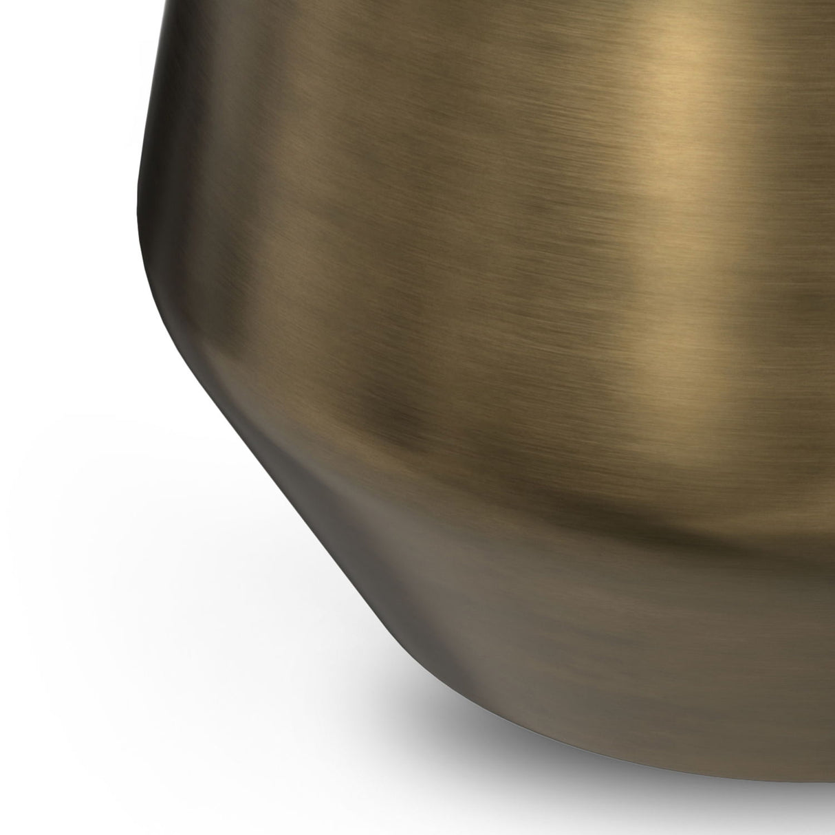 Benning - Side Table - Antique Brass / White by Simpli-Home | Bel Furniture