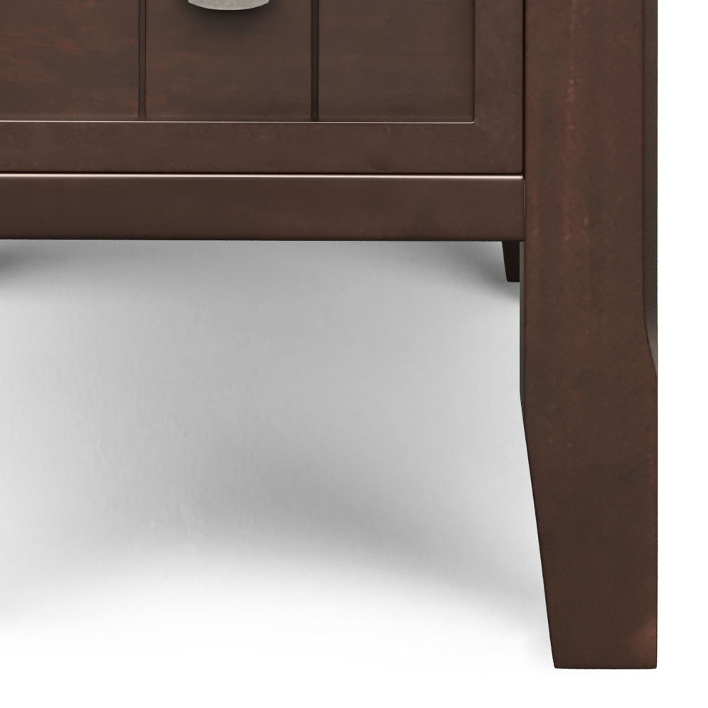 Acadian - Narrow Side Table With Drawer - Brown by Simpli-Home | Bel Furniture