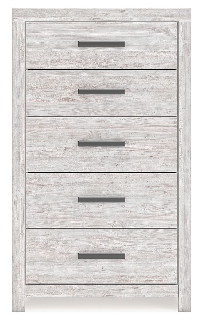 Cayboni - Whitewash - Five Drawer Chest by Signature Design by Ashley® | Bel Furniture