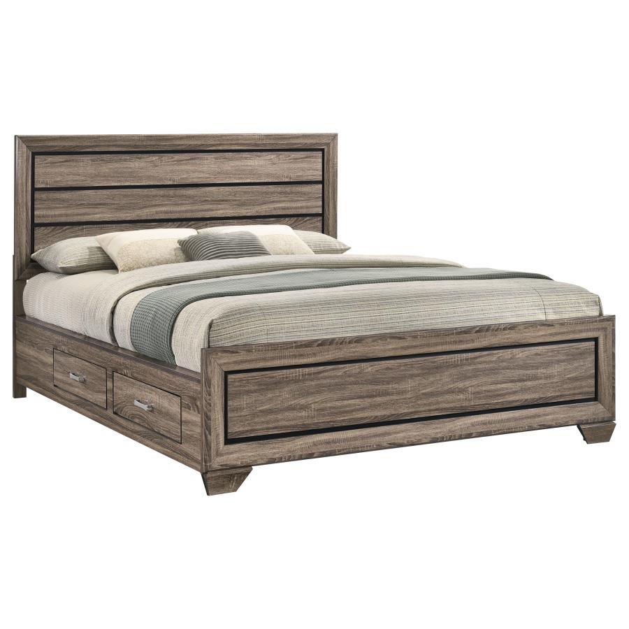 Kauffman - Wood Storage Panel Bed by CoasterEveryday | Bel Furniture
