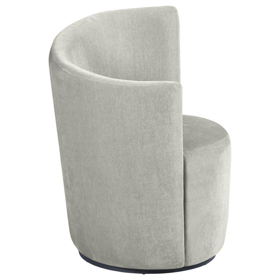 Nueva - Upholstered Swivel Chair Curved Backrest by Coaster Fine Furniture | Bel Furniture
