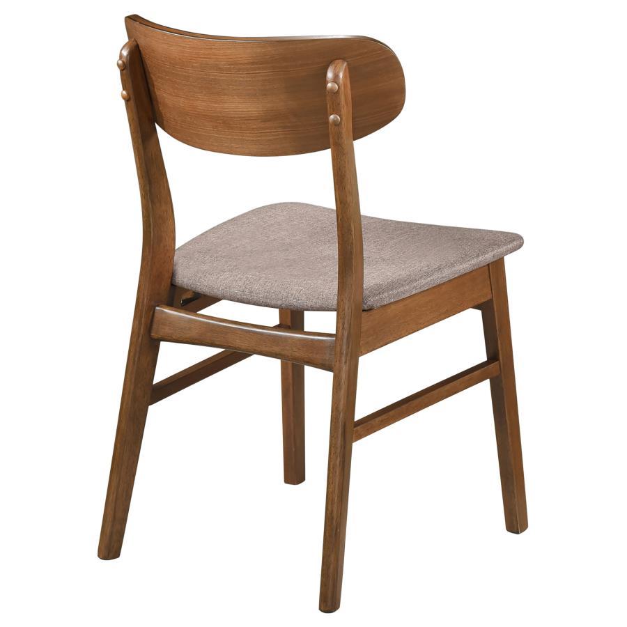 Dortch - Dining Side Chair (Set of 2) - Walnut And Brown by Coaster Fine Furniture | Bel Furniture
