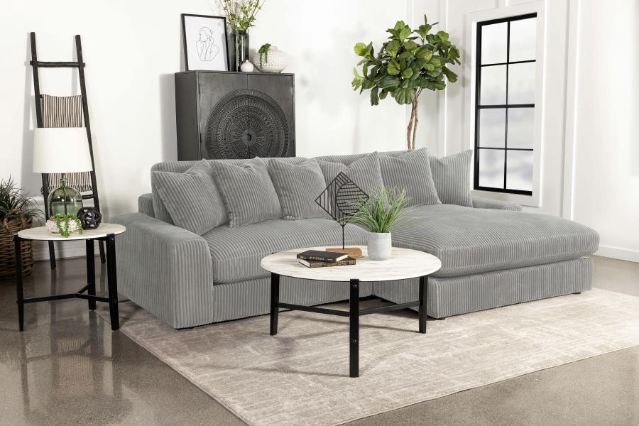 Blaine - Upholstered Reversible Chaise Sectional Sofa by Coaster Fine Furniture | Bel Furniture