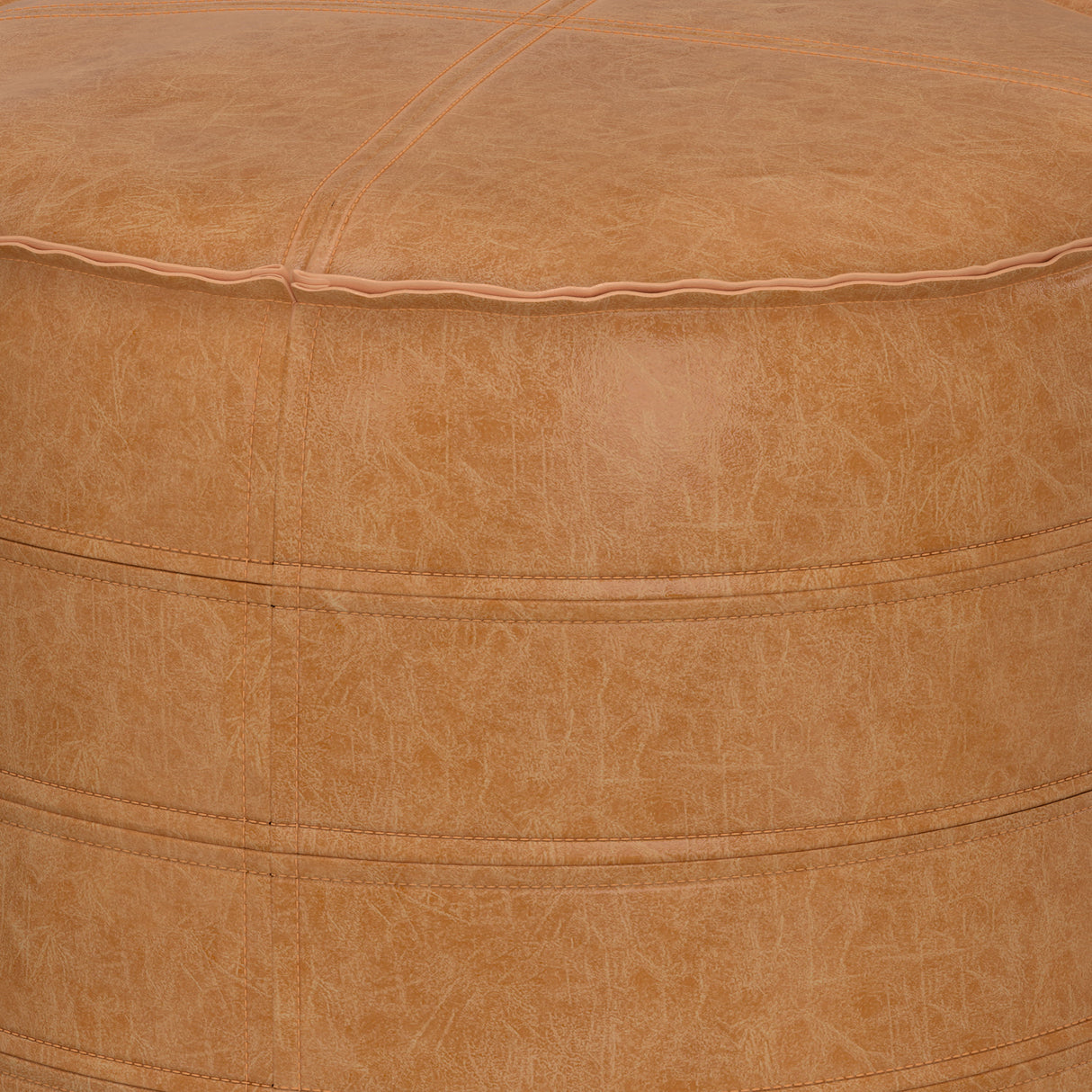 Brody - Round Pouf by Simpli-Home | Bel Furniture
