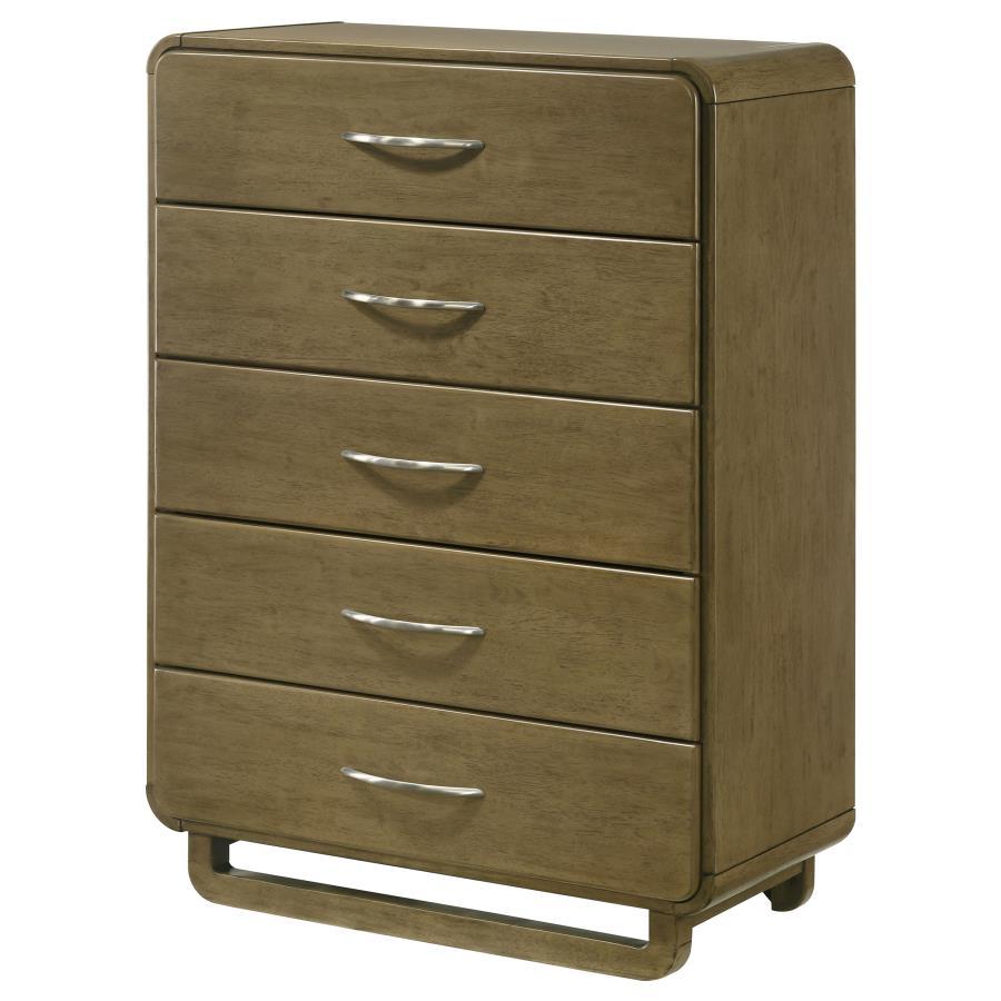 Amsbury - 5-Drawer Chest Of Drawers - Nutmeg by Coaster Fine Furniture | Bel Furniture