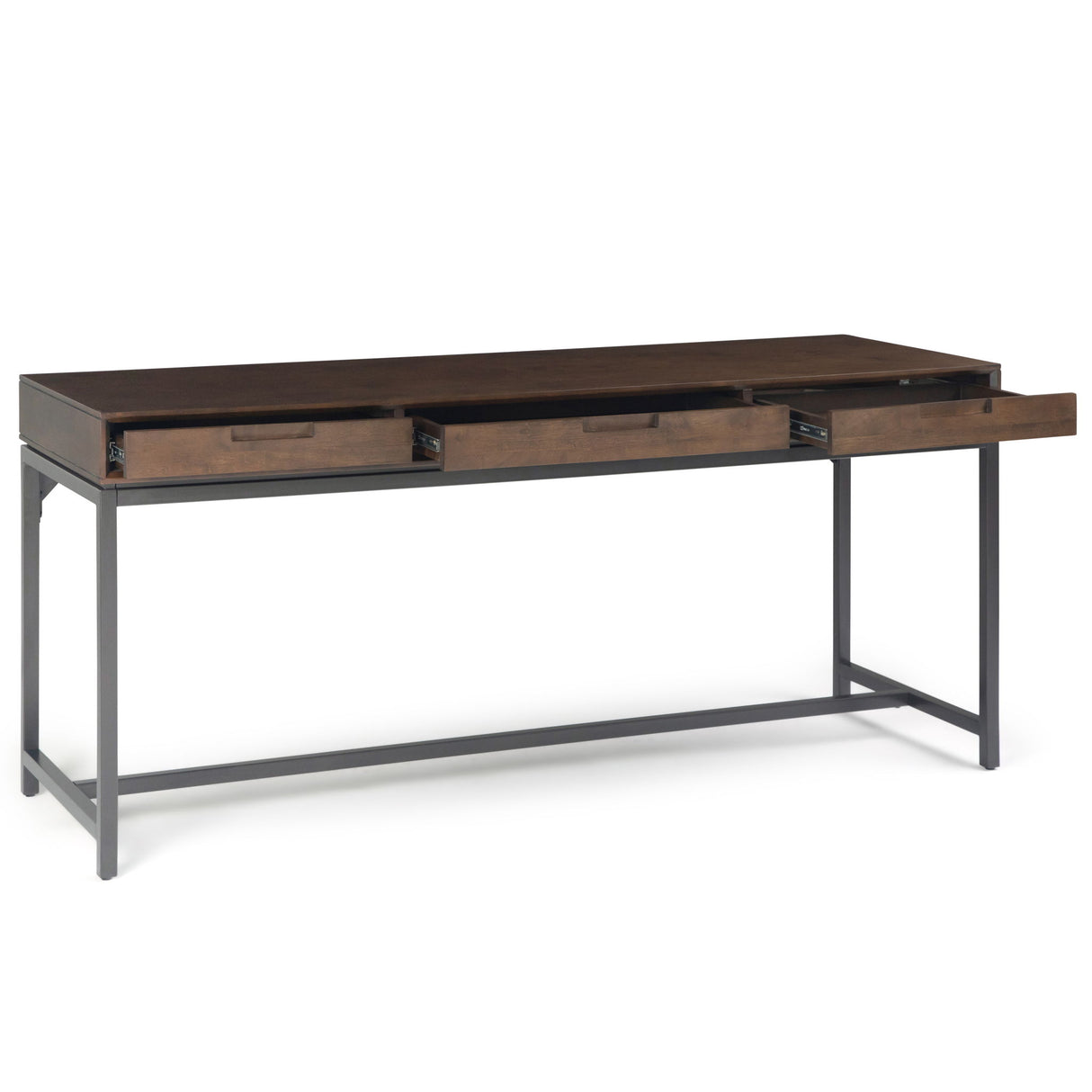 Banting - Mid Century Wide Desk, Handcrafted by Simpli-Home | Bel Furniture