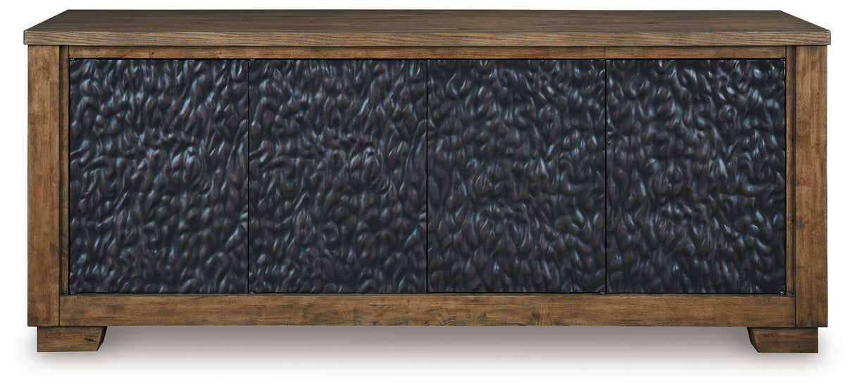 Rosswain - Warm Brown - Extra Large TV Stand by Signature Design by Ashley® | Bel Furniture