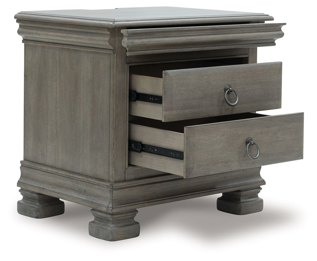 Lexorne - Gray - Three Drawer Night Stand by Signature Design by Ashley® | Bel Furniture