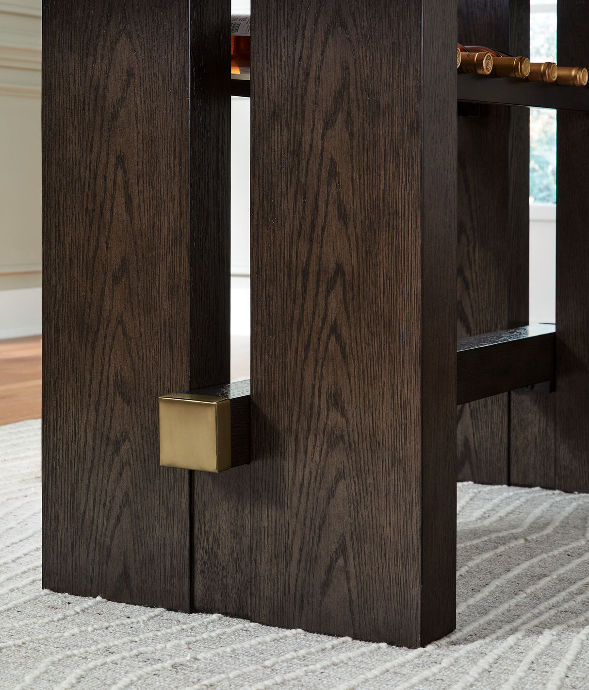 Burkhaus - Dark Brown - Rectangular Dining Room Counter Table by Signature Design by Ashley® | Bel Furniture