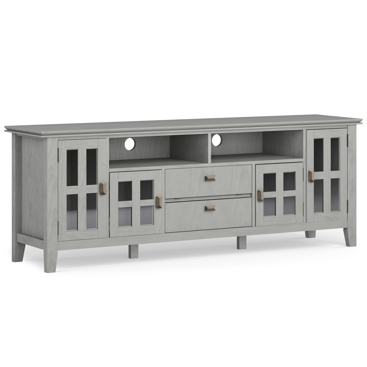 Artisan - TV Media Stand Gray by Simpli-Home | Bel Furniture