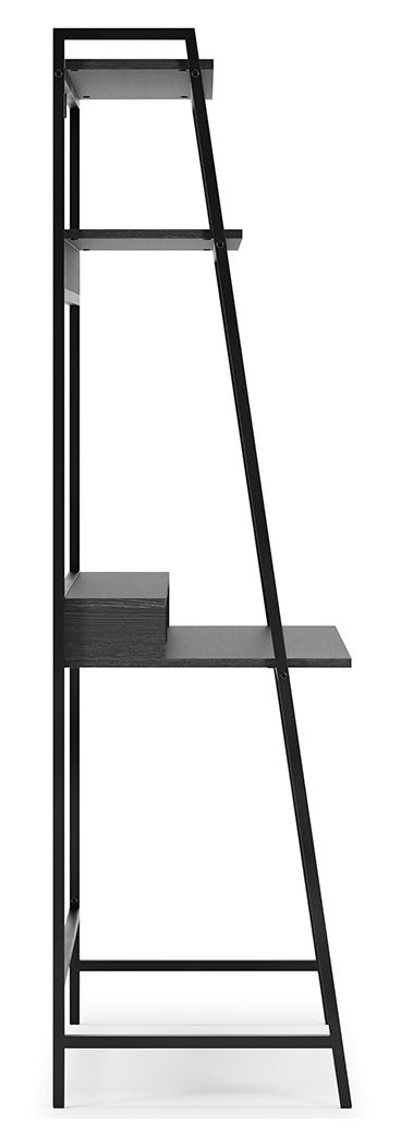 Yarlow - Black - Home Office Desk and Shelf by Signature Design by Ashley® | Bel Furniture