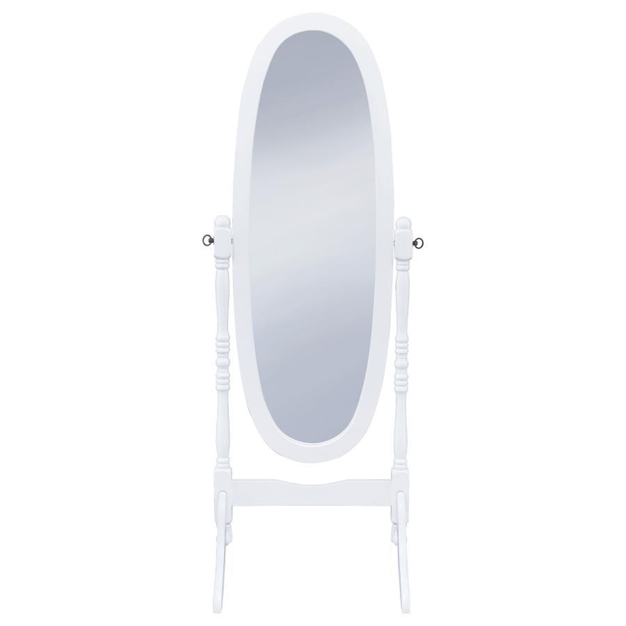 Foyet - Wood Adjustable Length Cheval Mirror by CoasterEveryday | Bel Furniture