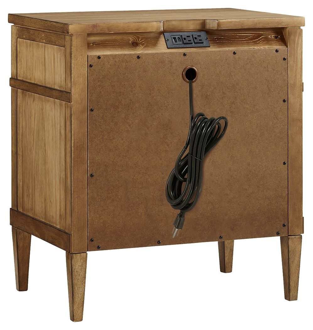 Sharlance - Brown - Three Drawer Night Stand by Signature Design by Ashley® | Bel Furniture