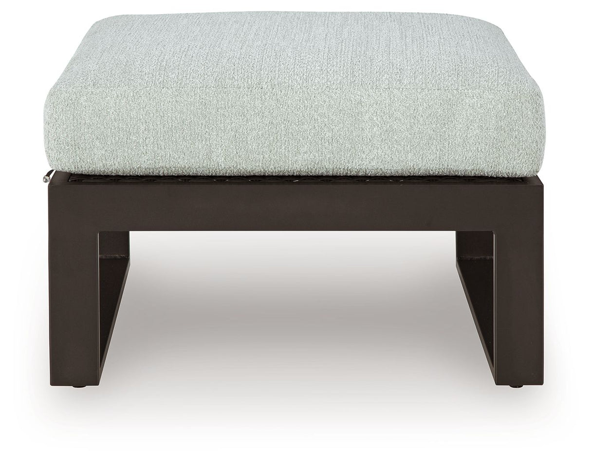Beachloft - Black / Gray - Ottoman With Cushion by Signature Design by Ashley® | Bel Furniture