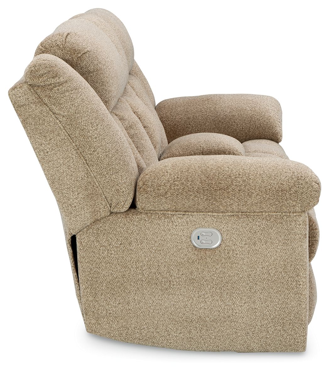 Tip-off - Power Reclining Loveseat With Console / Adj Headrest by Signature Design by Ashley® | Bel Furniture