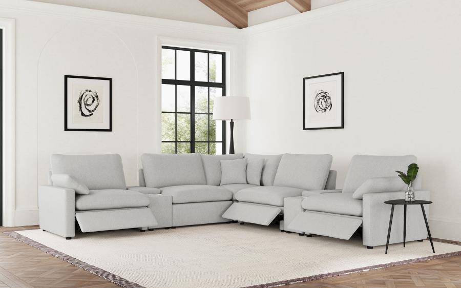 Collins - 7-Piece Modular Power Reclining Sectional by Coaster Fine Furniture | Bel Furniture