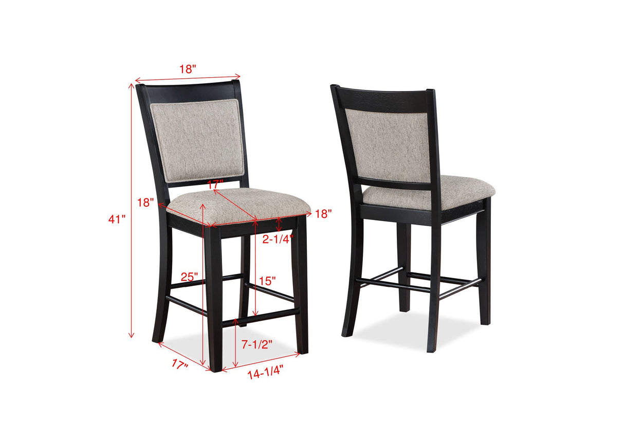 Fulton - Counter Height Chair (Set of 2) by Crown Mark | Bel Furniture
