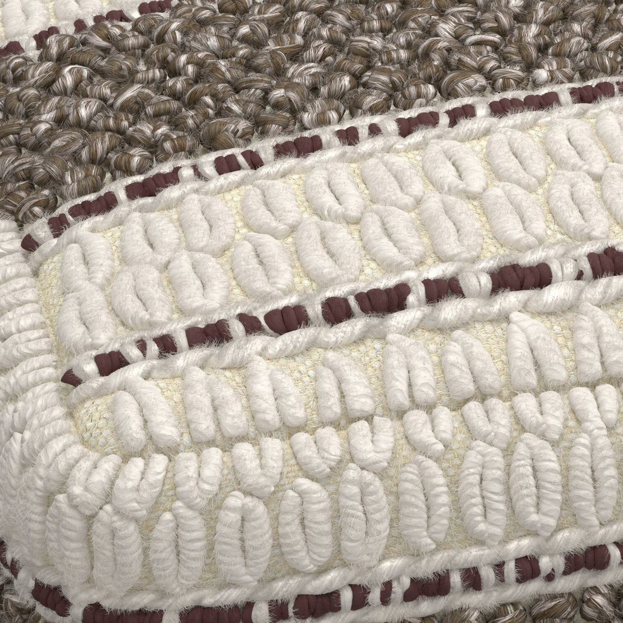 Grady - Handcrafted Square Pouf