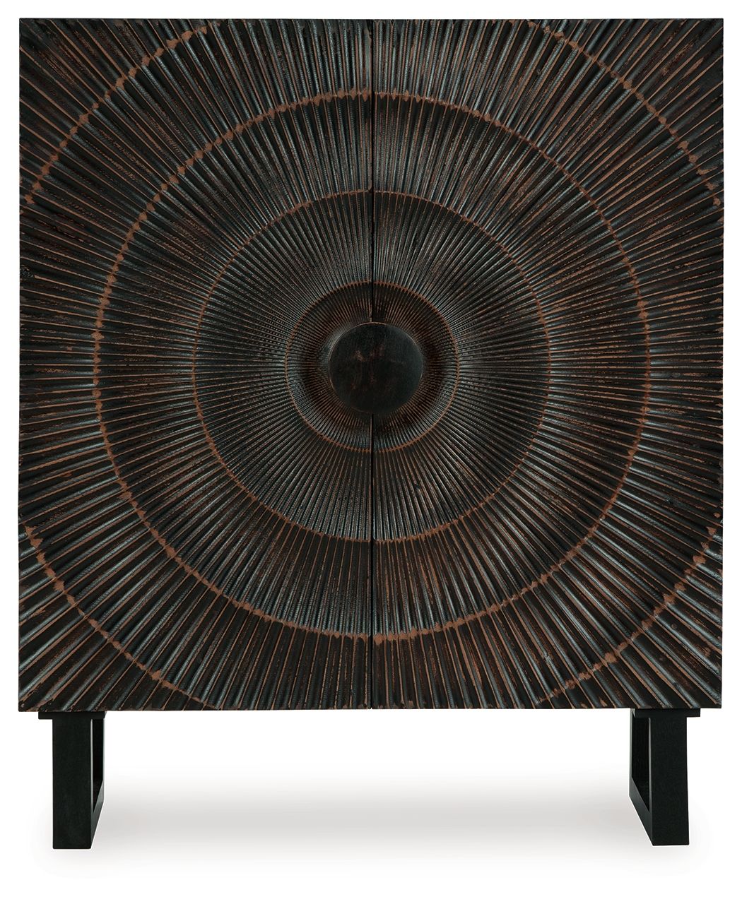 Fosterman - Distressed Black - Accent Cabinet by Signature Design by Ashley® | Bel Furniture
