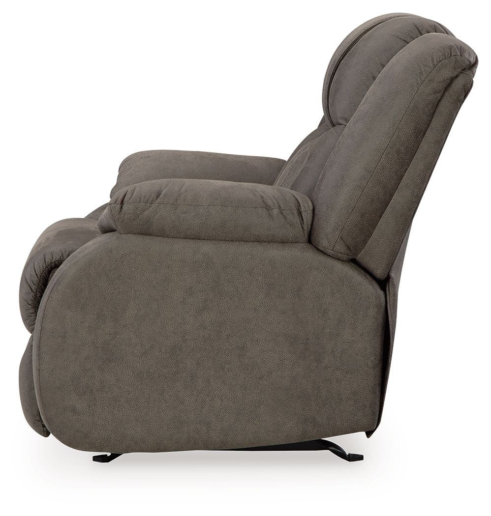 First Base - Gunmetal - Rocker Recliner by Signature Design by Ashley® | Bel Furniture