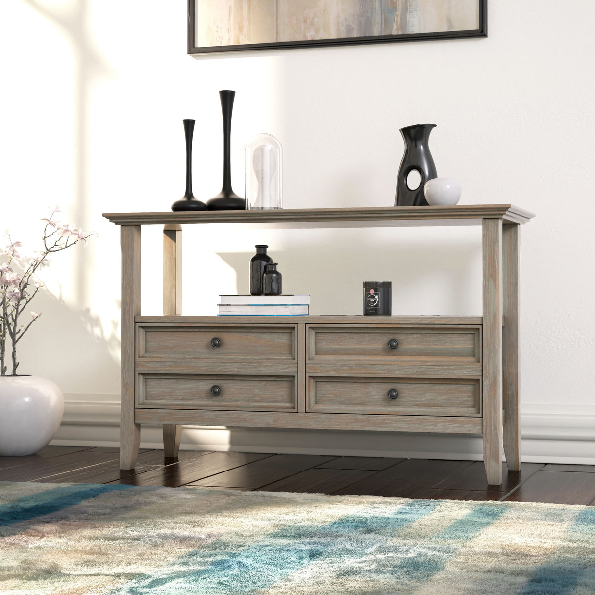 Amherst - Console Sofa Table, Handcrafted by Simpli-Home | Bel Furniture