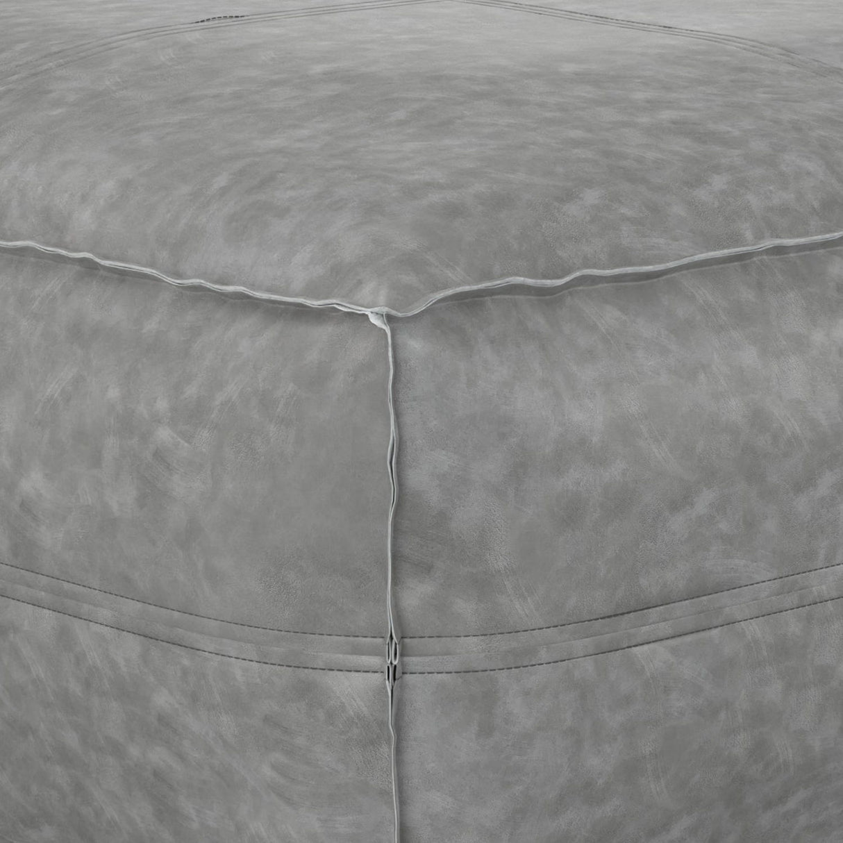 Brody - Large Square, Coffee Table Pouf by Simpli-Home | Bel Furniture